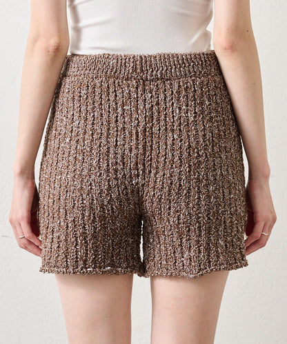 粗花紗針織長褲