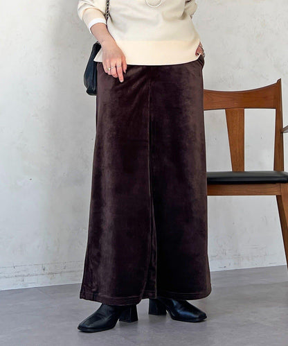 燈芯絨闊腿褲