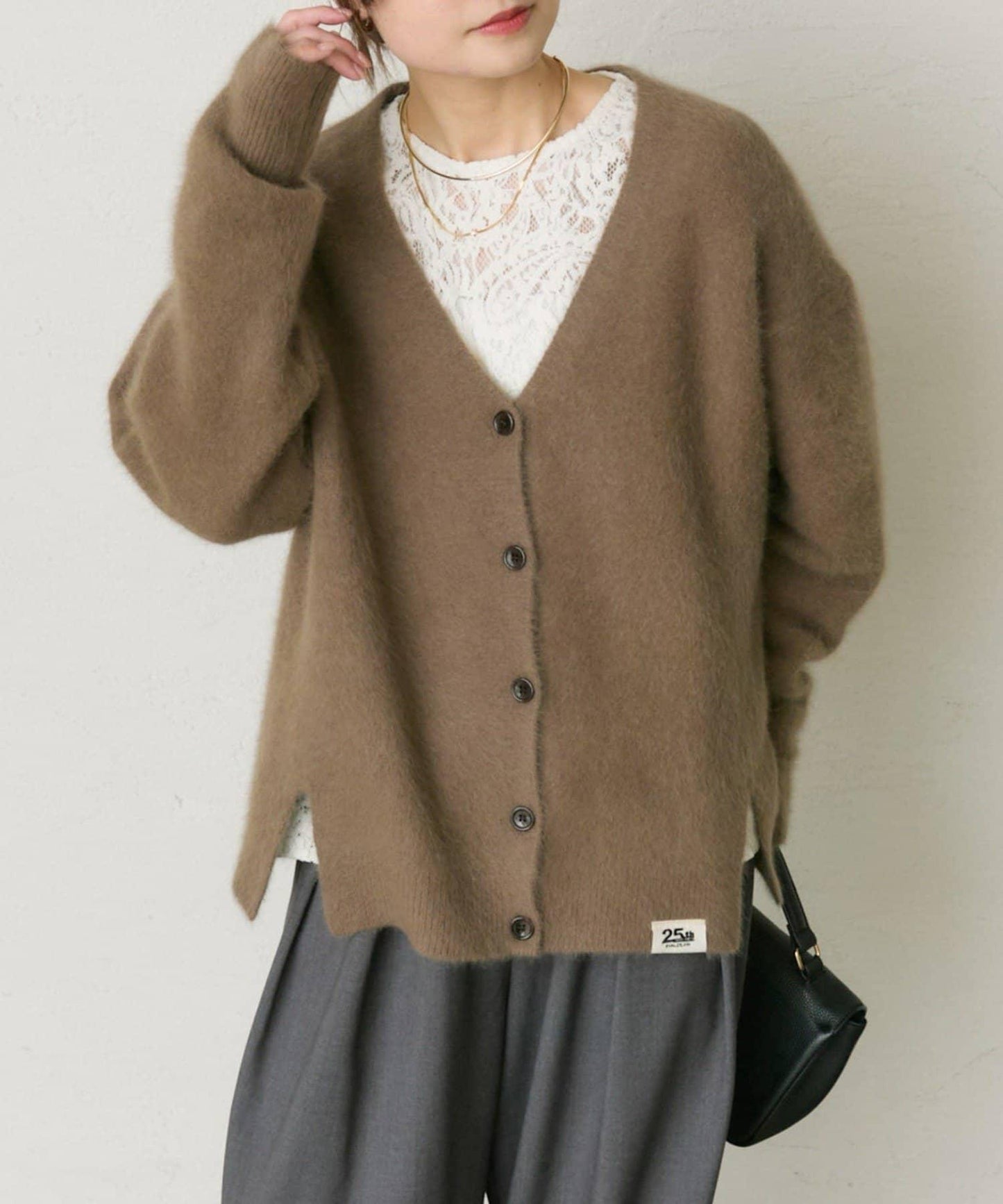 【25th】FOX羊毛V領針織開衫