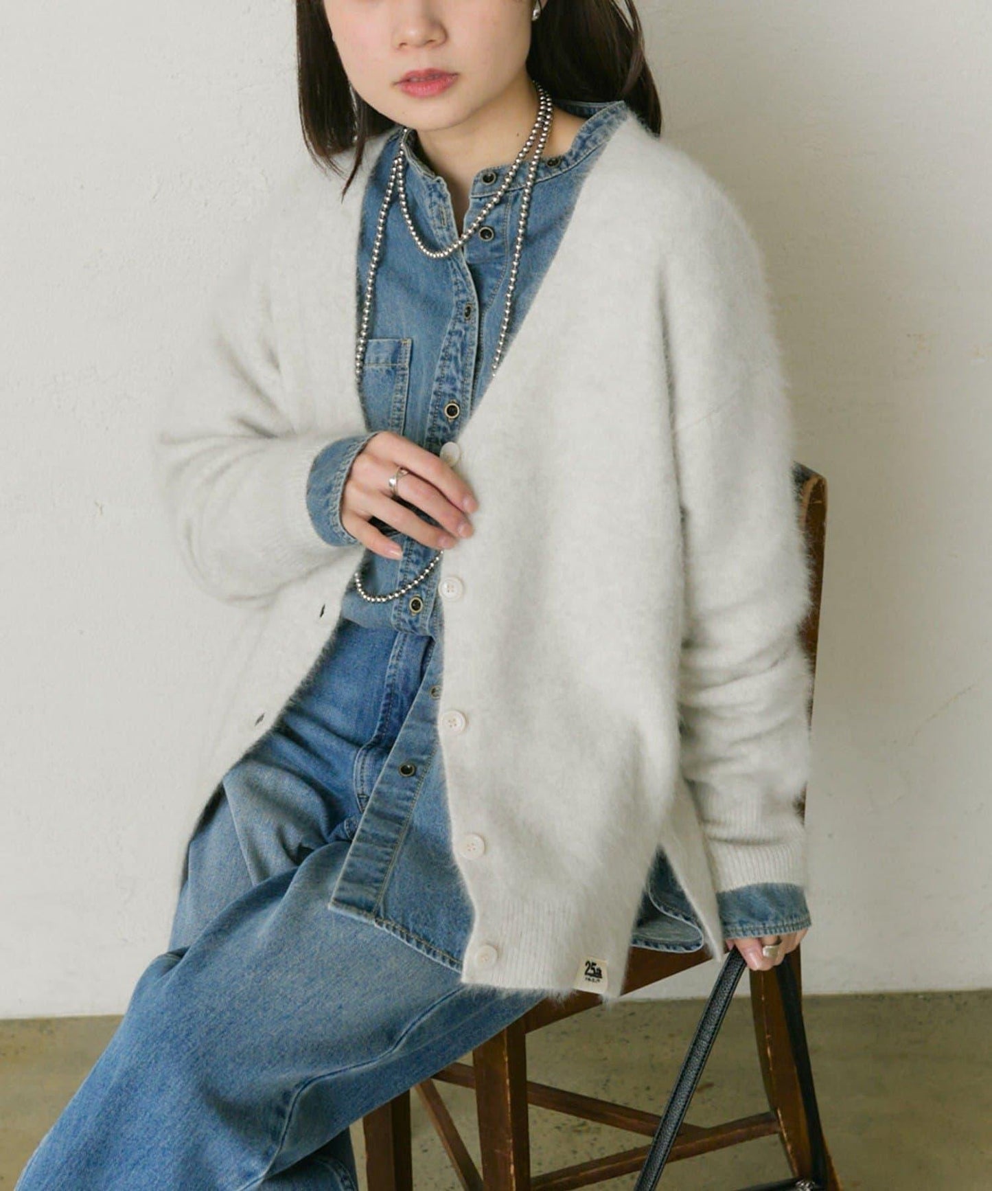 【25th】FOX羊毛V領針織開衫