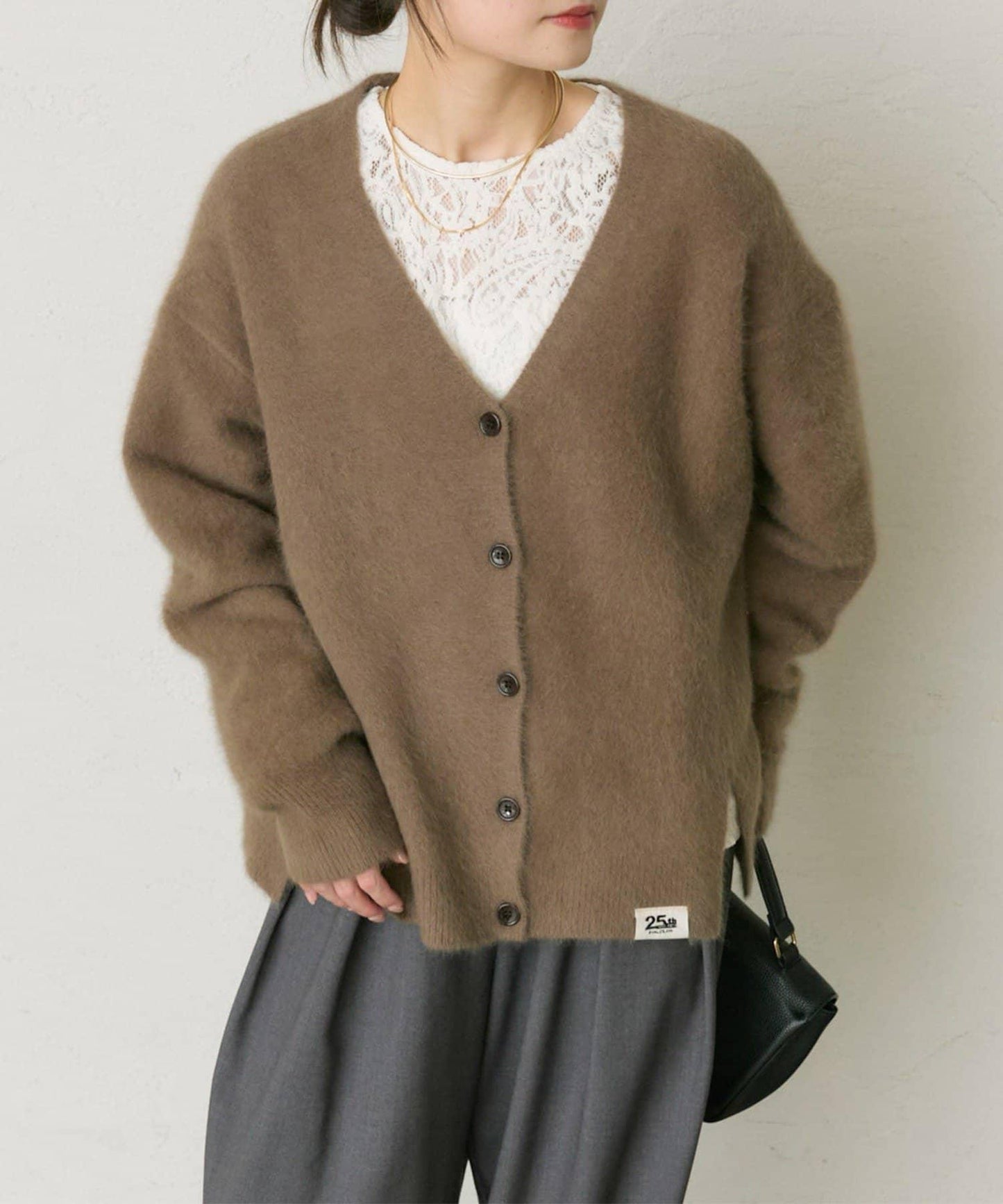 【25th】FOX羊毛V領針織開衫