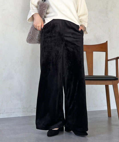 燈芯絨闊腿褲