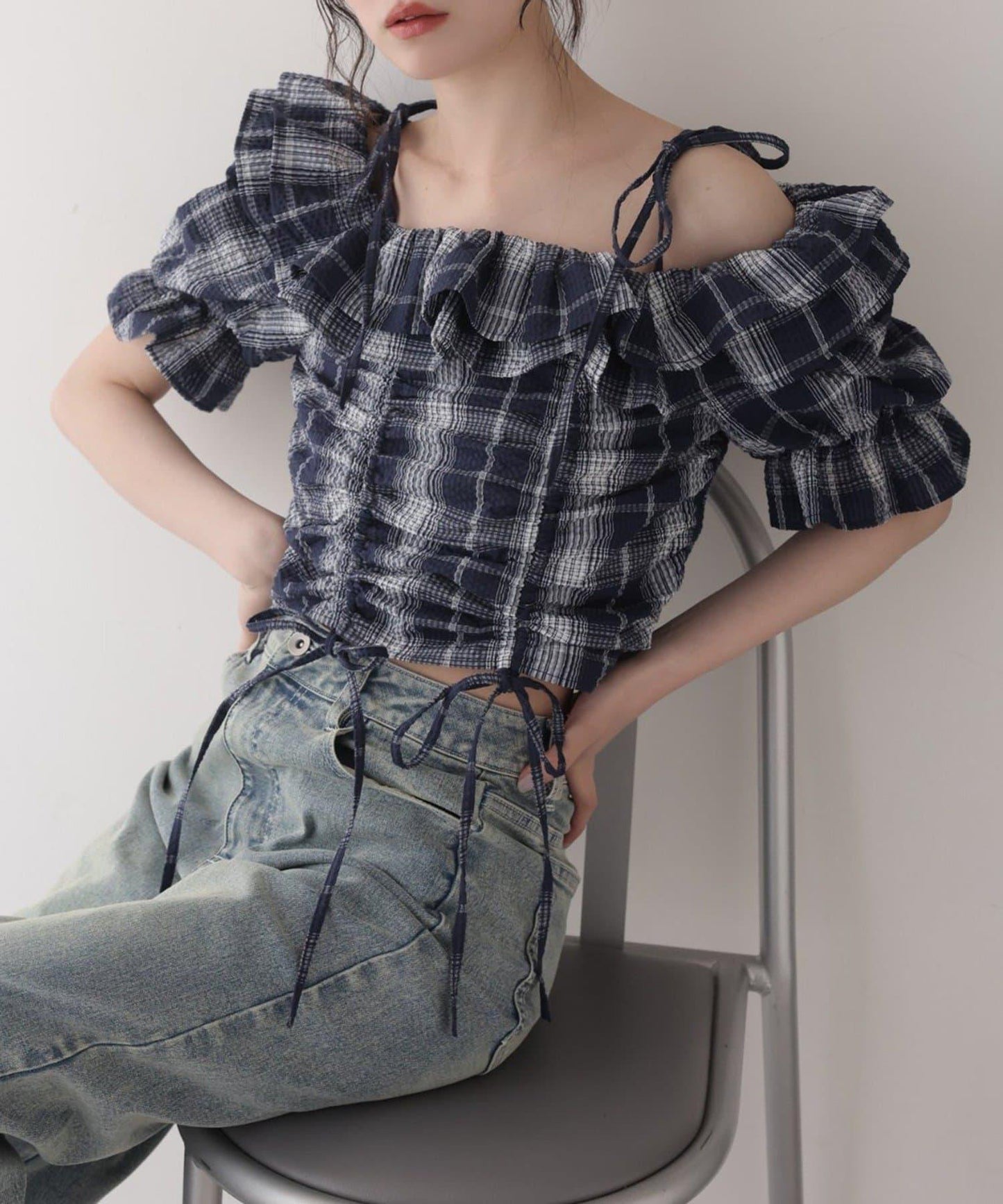 【one after another】抽繩襯衫