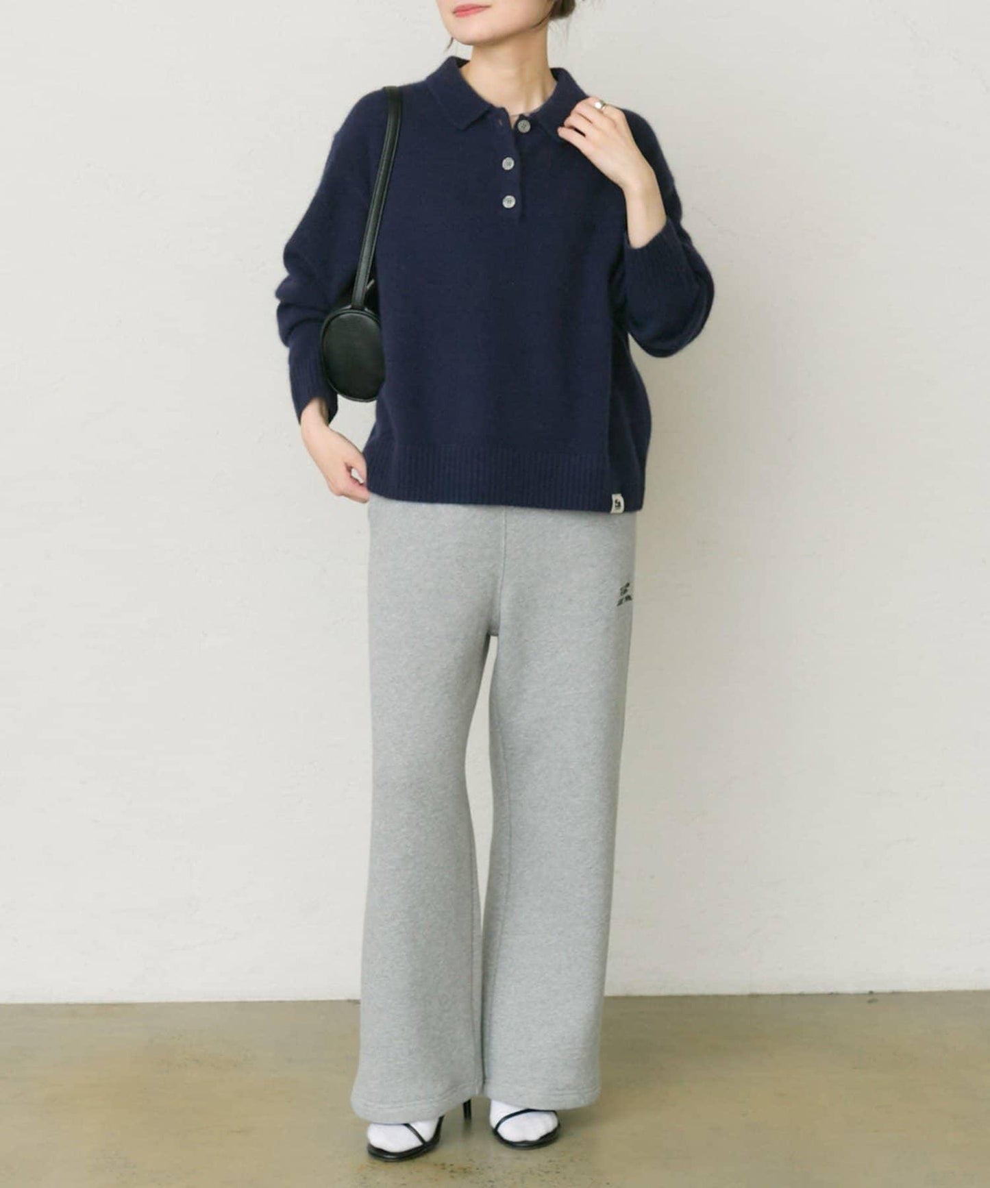 【25th】狐狸毛混紡針織POLO衫