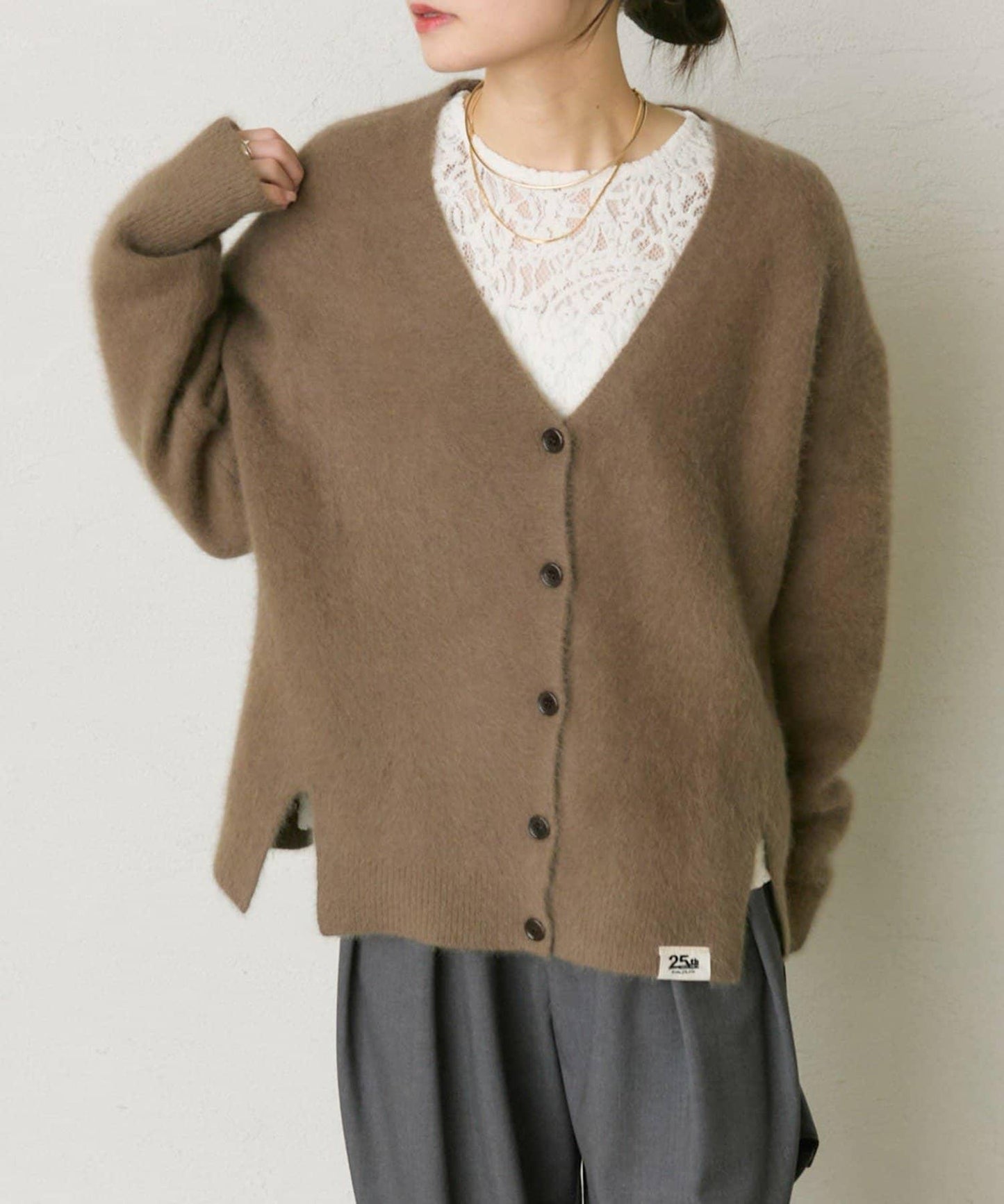 【25th】FOX羊毛V領針織開衫