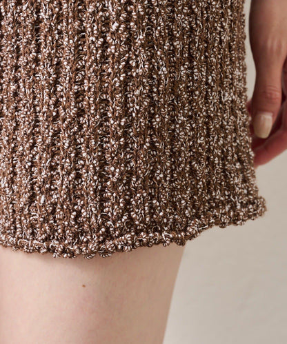 粗花紗針織長褲