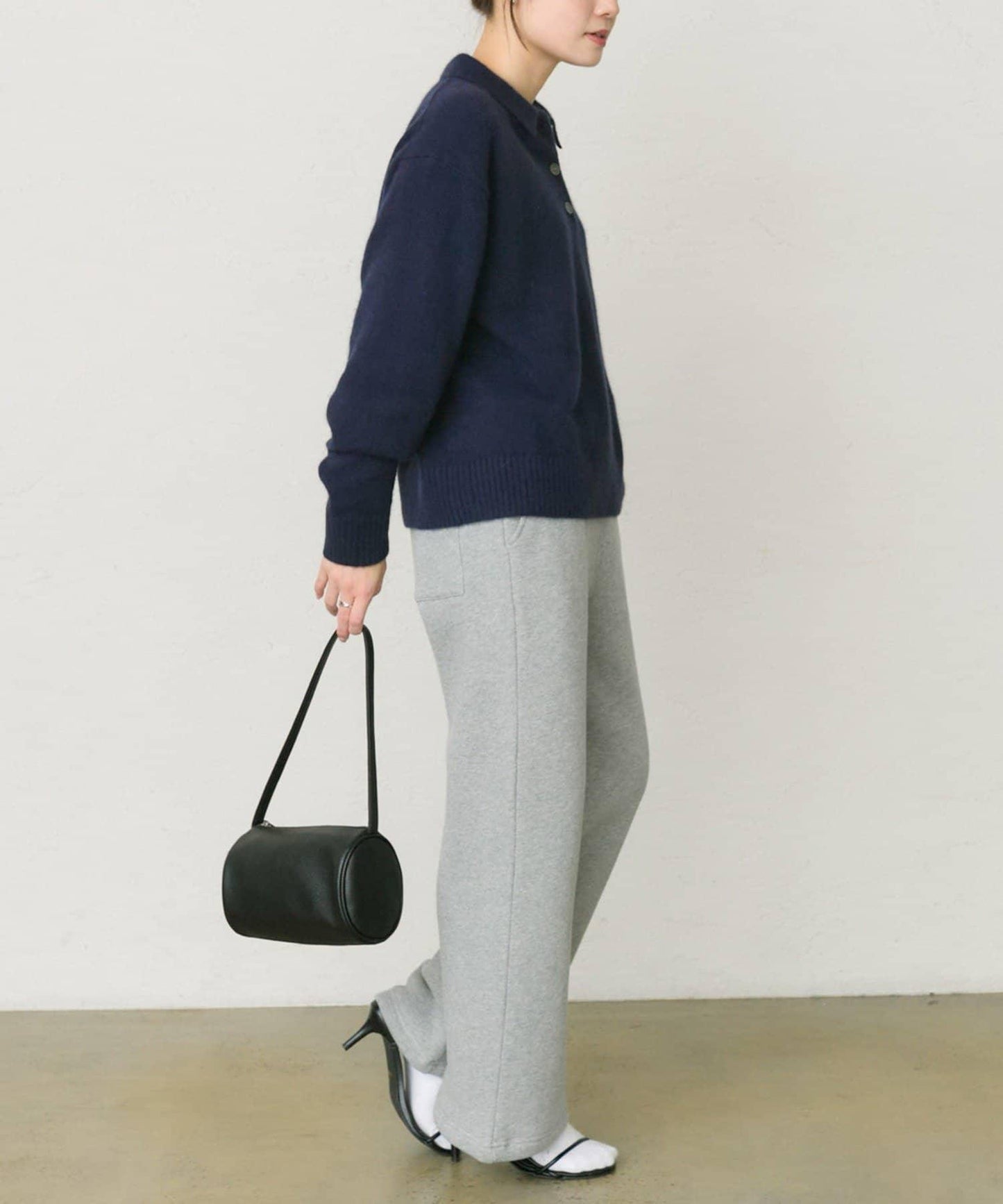 【25th】狐狸毛混紡針織POLO衫