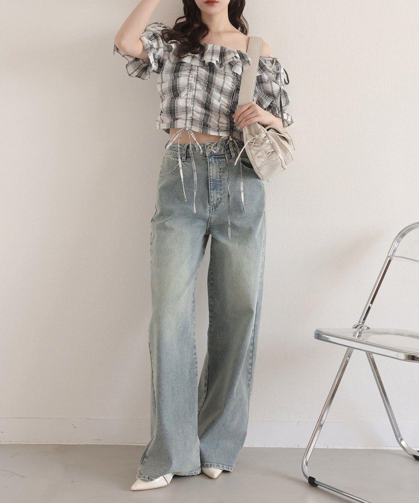 【one after another】抽繩襯衫