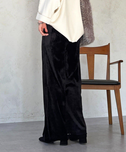 燈芯絨闊腿褲
