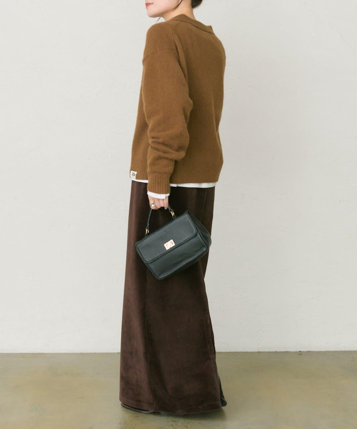 【25th】狐狸毛混紡針織POLO衫