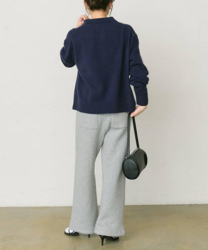 【25th】狐狸毛混紡針織POLO衫