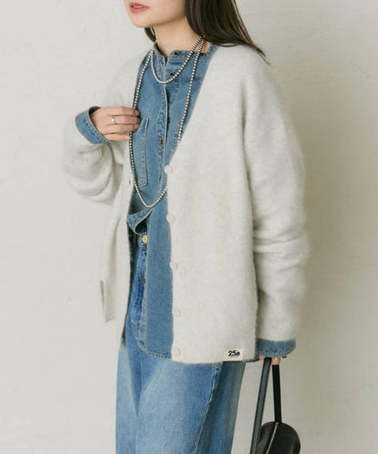 【25th】FOX羊毛V領針織開衫