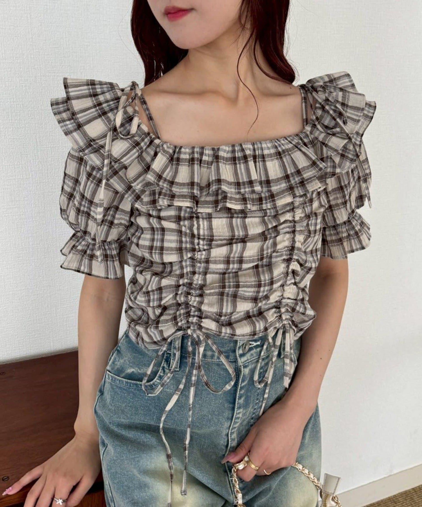 【one after another】抽繩襯衫