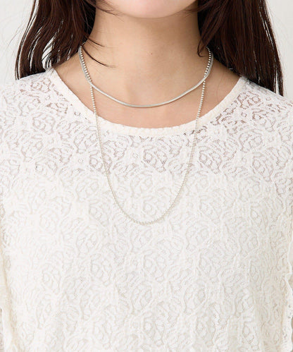 拼接蕾絲連衣裙