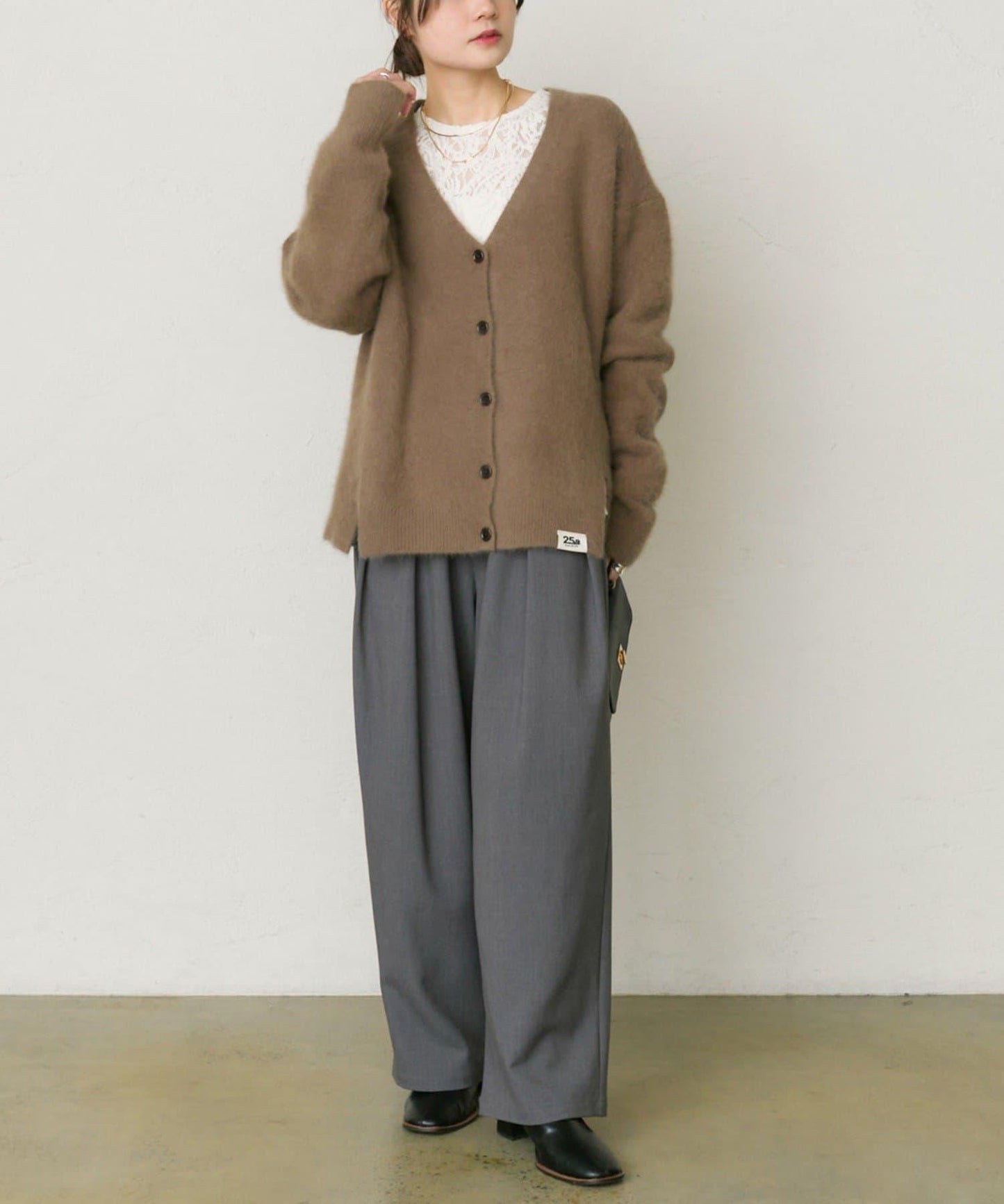 【25th】FOX羊毛V領針織開衫