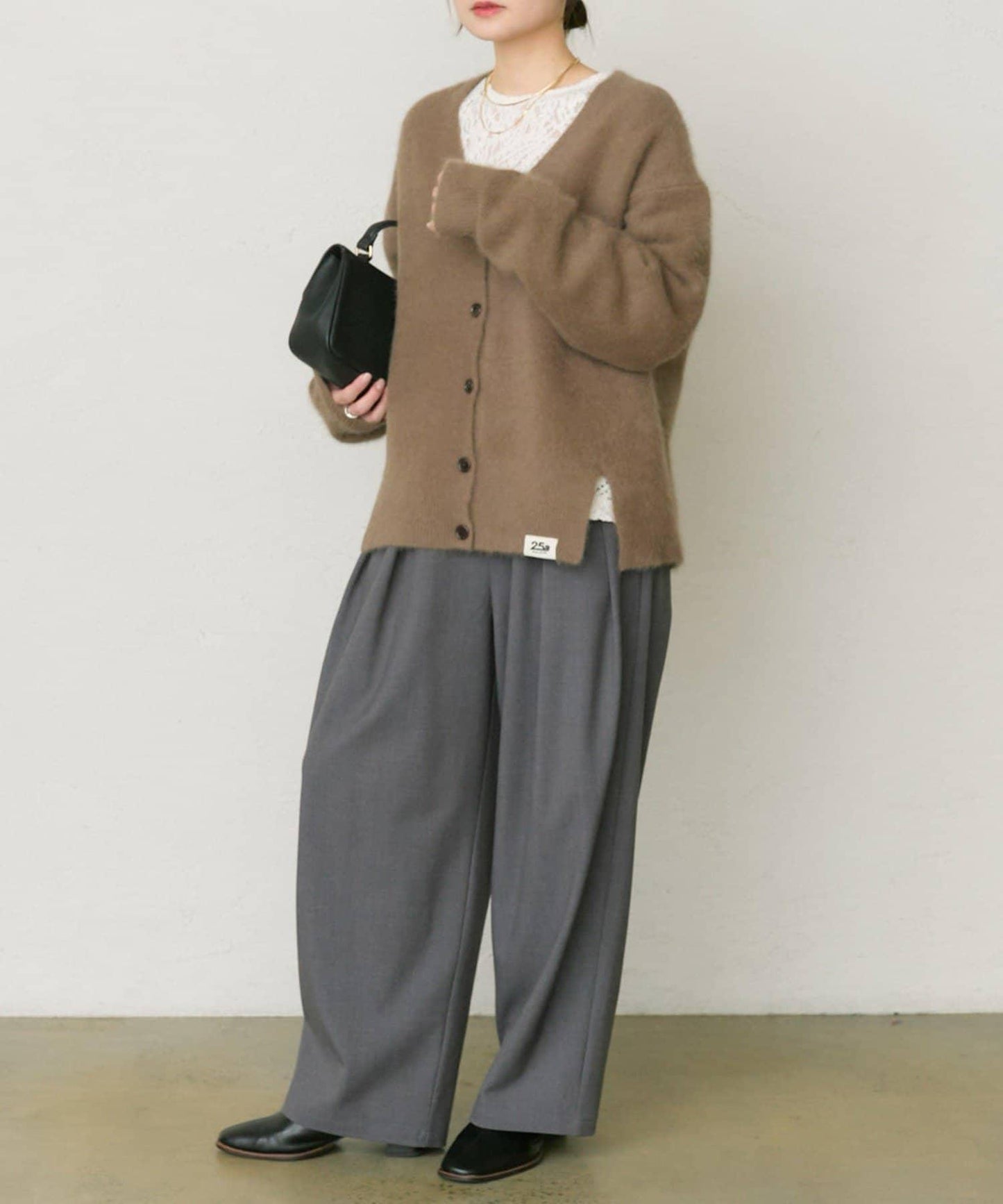 【25th】FOX羊毛V領針織開衫