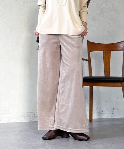 燈芯絨闊腿褲