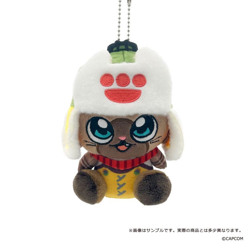 《怪物獵人物語》WILDS×ぶくぶ_毛絨公仔掛件 隨行艾露貓 希望裝備