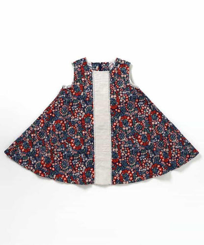 【兒童】米色針織連衣裙