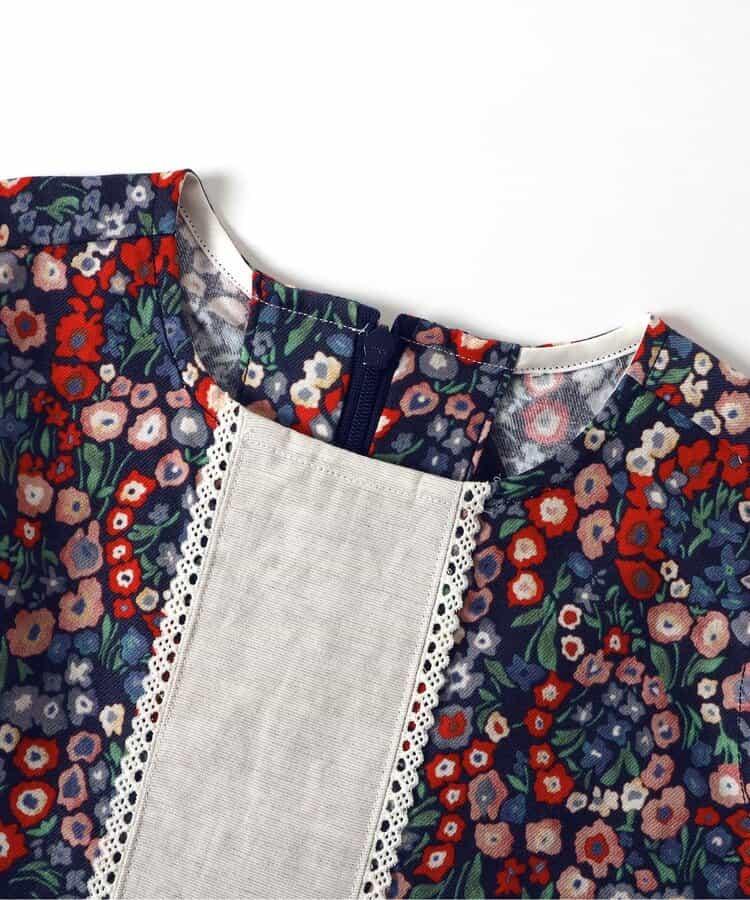 【兒童】米色針織連衣裙