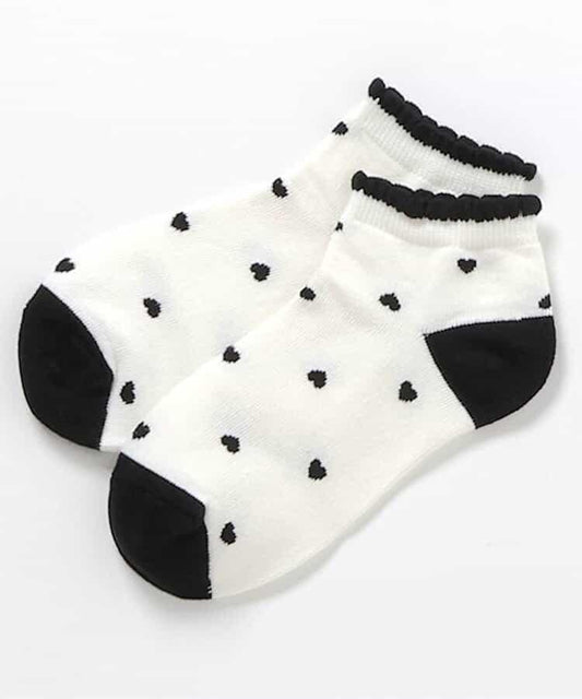 花朵・愛心・櫻桃圖案短襪