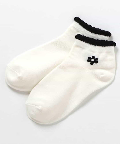 花朵・愛心・櫻桃圖案短襪