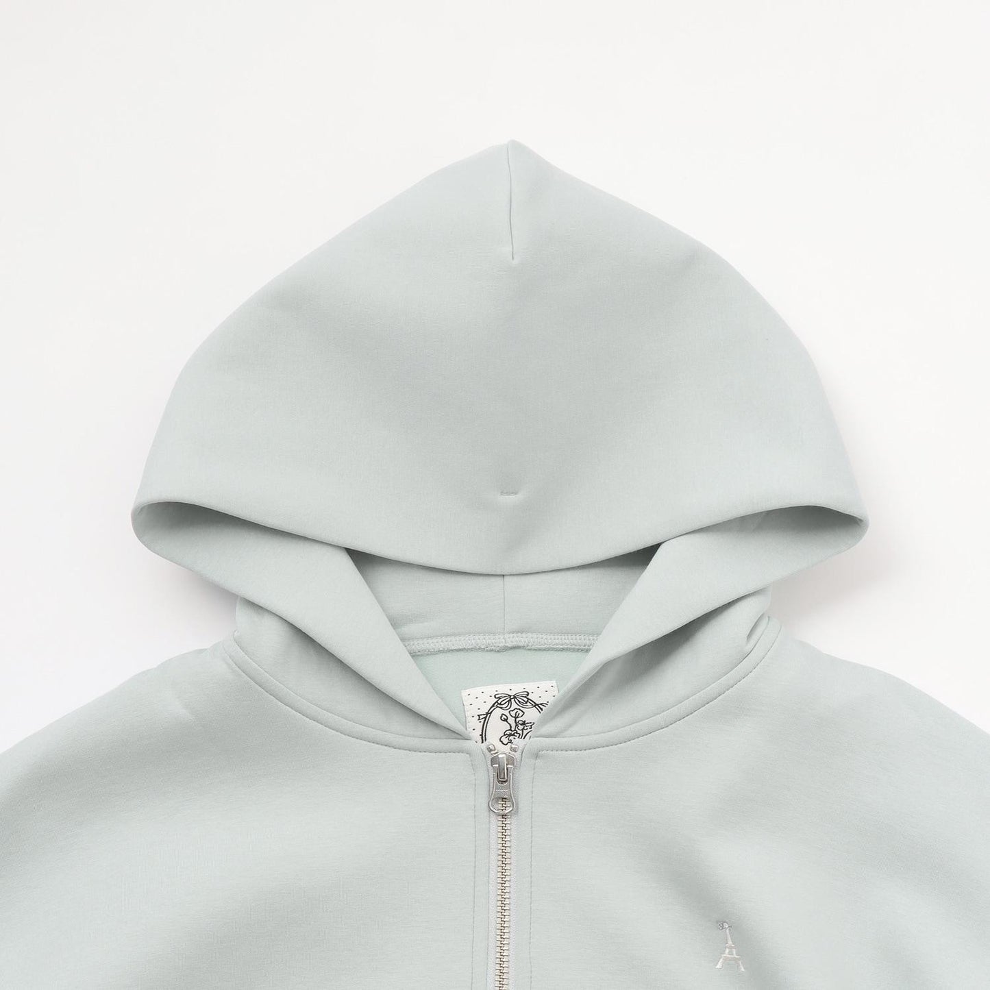 加絨雙面布拉鏈連帽衛衣