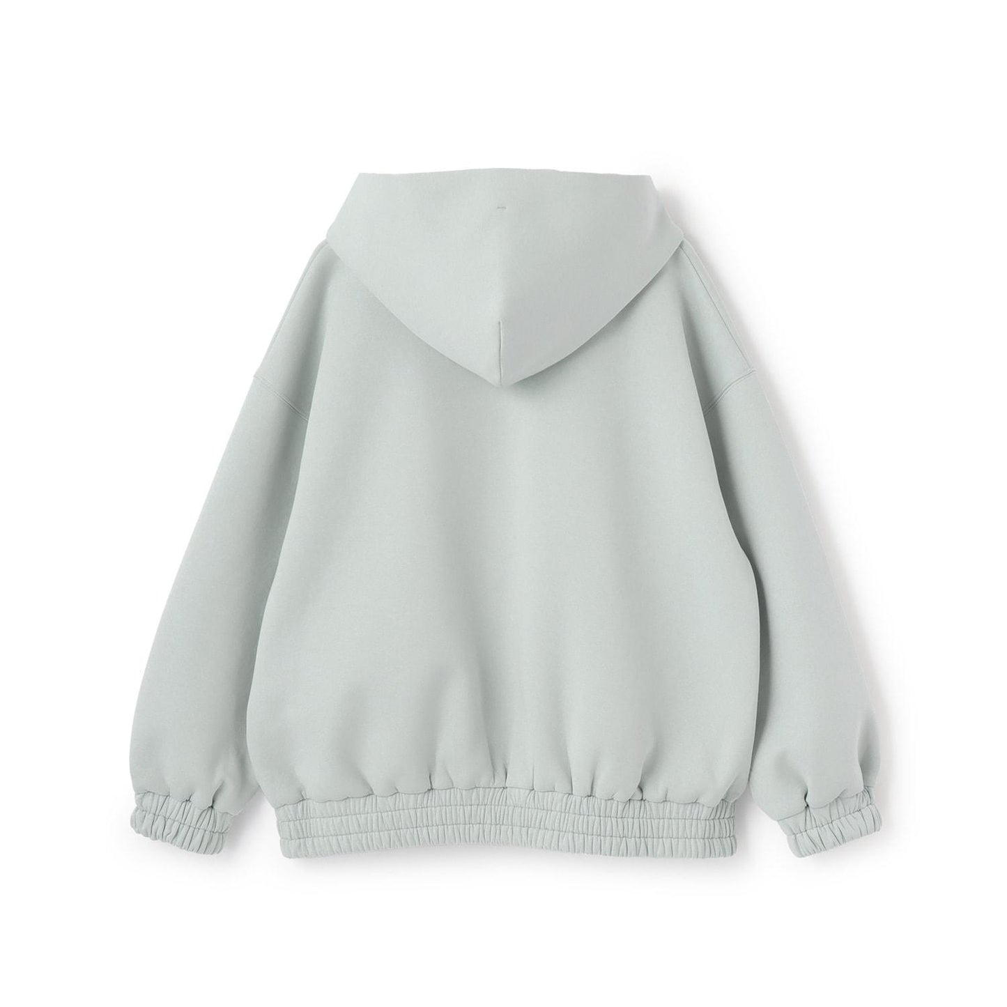 加絨雙面布拉鏈連帽衛衣