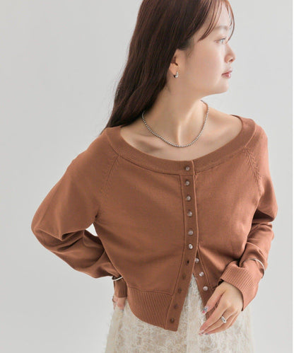 【顯瘦開衫】透明紐扣開衫