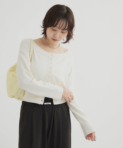 【顯瘦開衫】透明紐扣開衫