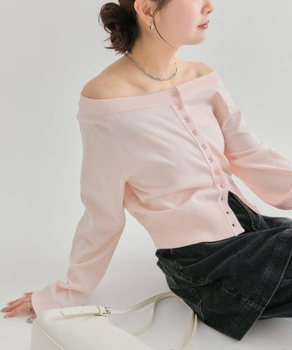 【顯瘦開衫】透明紐扣開衫