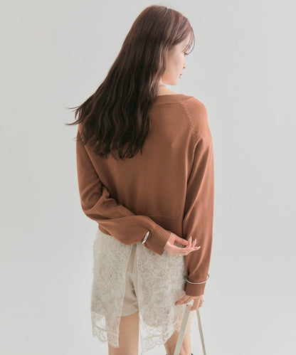 【顯瘦開衫】透明紐扣開衫