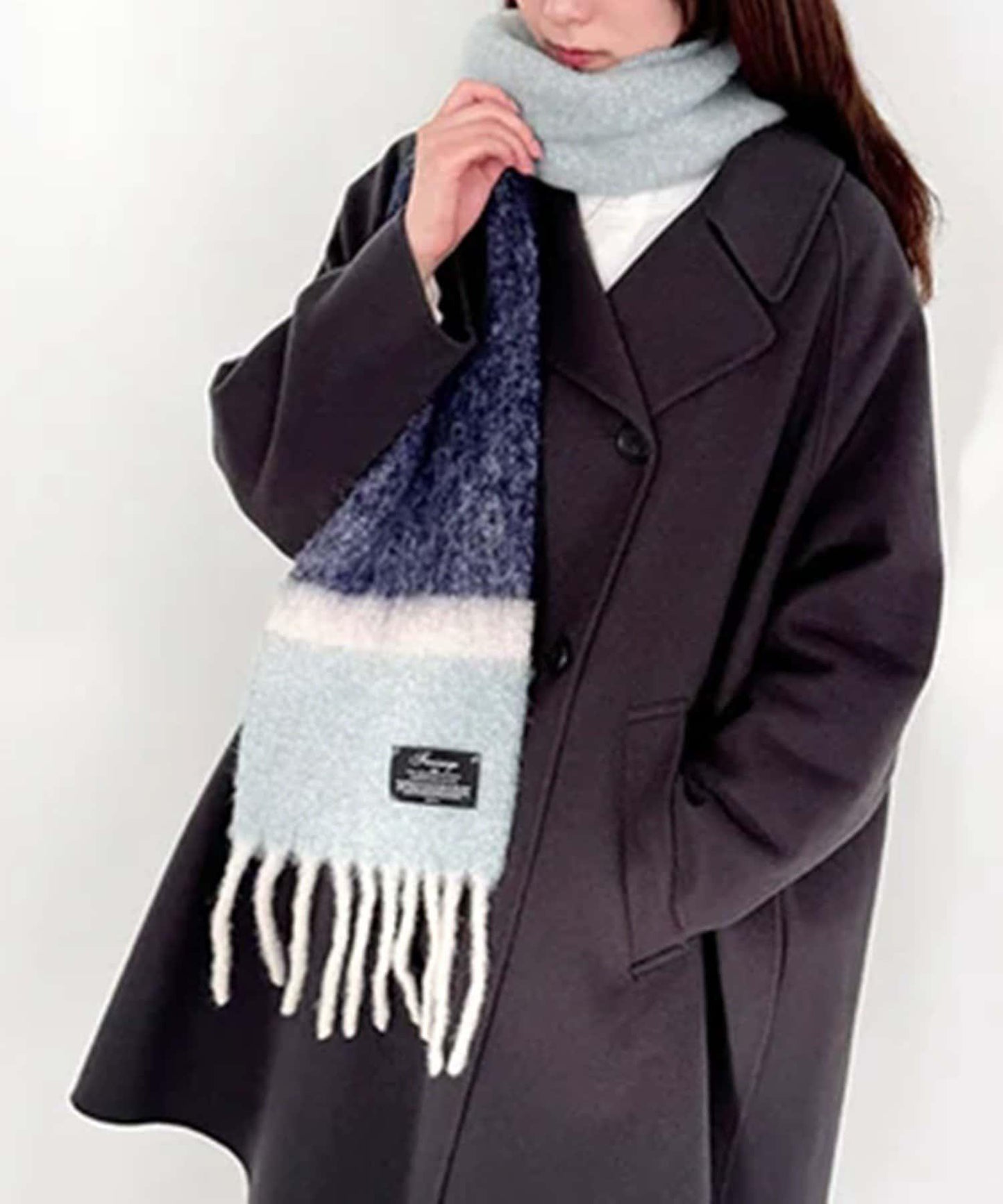 多色花式紗圍巾