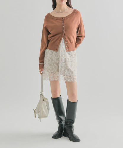 【顯瘦開衫】透明紐扣開衫