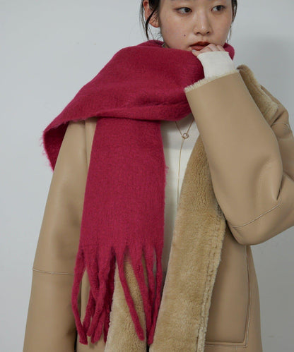 蓬鬆圍巾