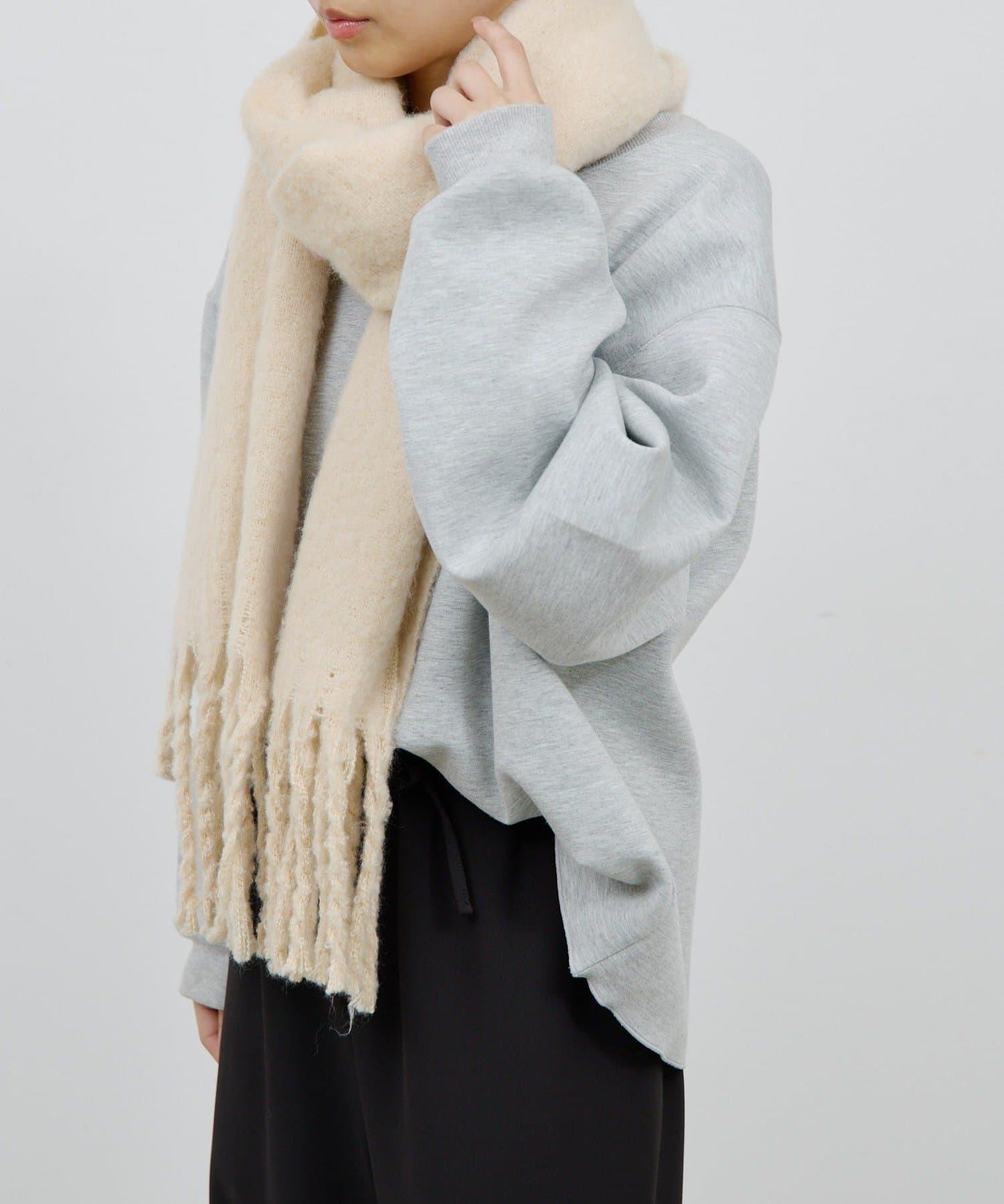 蓬鬆圍巾