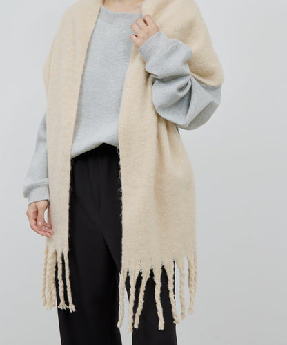 蓬鬆圍巾