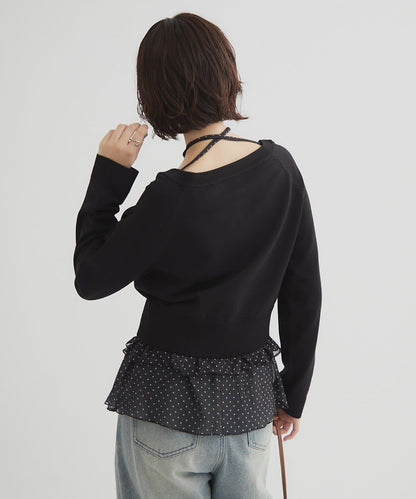 【顯瘦開衫】透明紐扣開衫