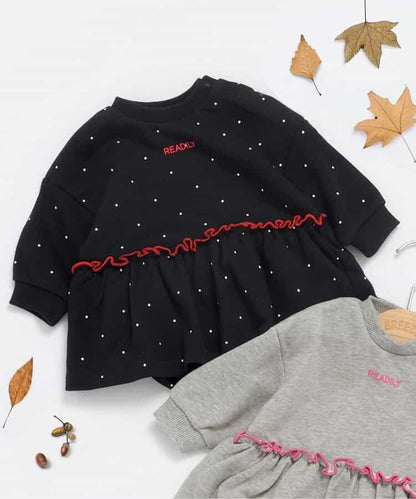 【リンク】磨毛荷葉邊連體衣