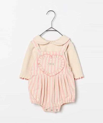 嬰兒揹帶褲&上衣套裝 Link