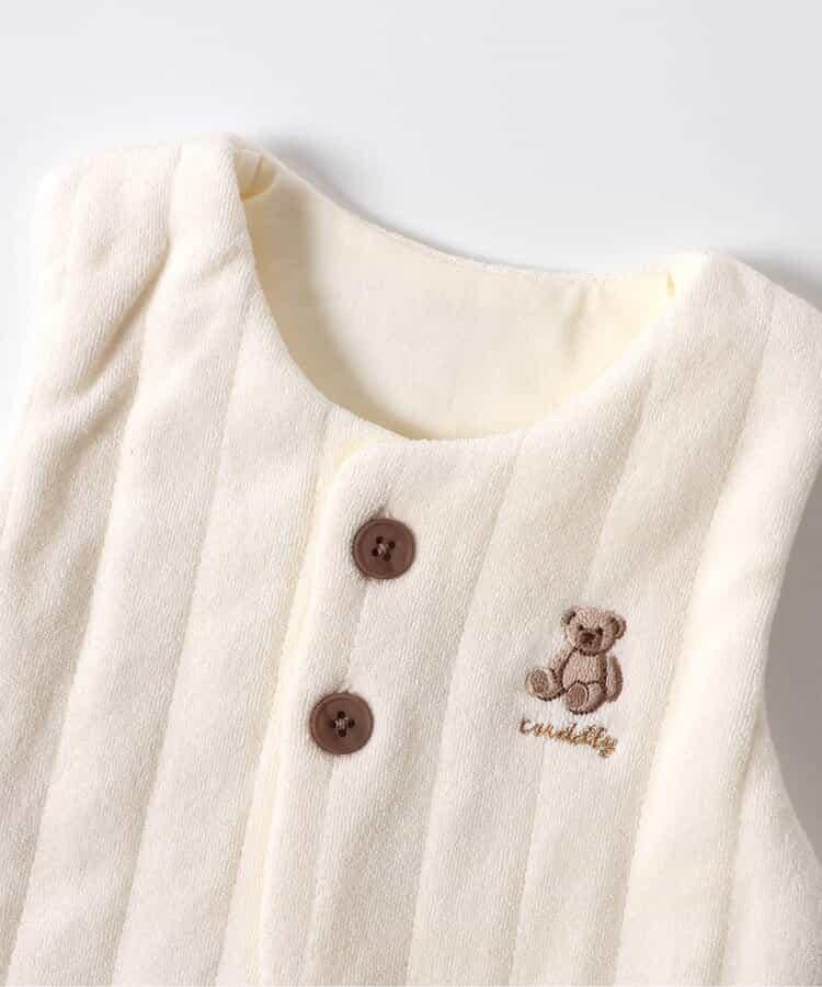 嬰兒珊瑚絨夾棉背心