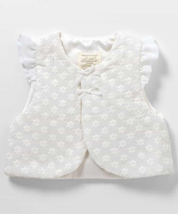 肩部荷葉邊嬰兒背心