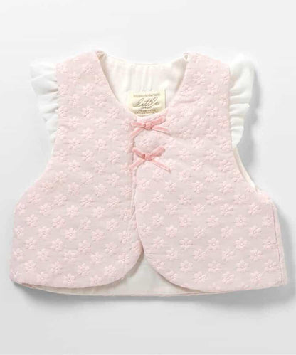 肩部荷葉邊嬰兒背心