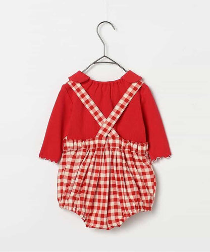 嬰兒揹帶褲&上衣套裝 Link