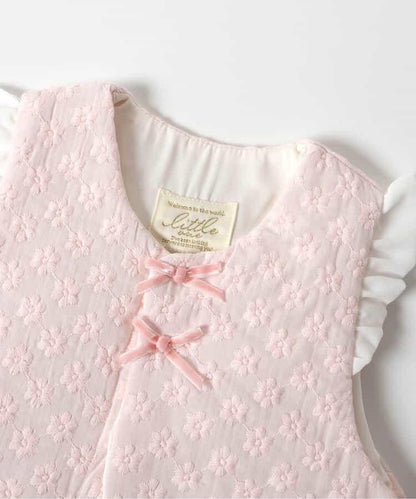 肩部荷葉邊嬰兒背心