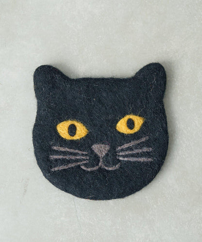 毛氈貓咪杯墊 貓