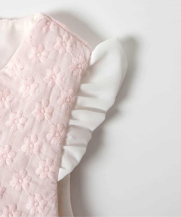 肩部荷葉邊嬰兒背心