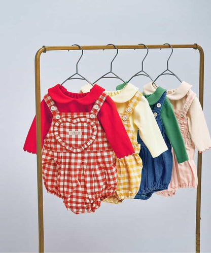 嬰兒揹帶褲&上衣套裝 Link