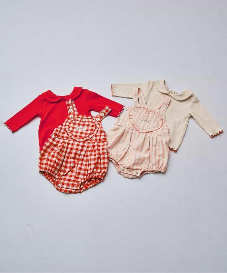 嬰兒揹帶褲&上衣套裝 Link