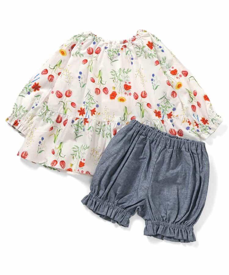 花園花卉牛奶色套裝